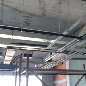 beton düz çatı yatay sifonik sistem borulama